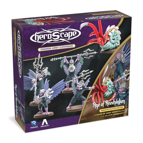 Heroscape: Krakenling & Gelryie Vanguards Army Expansion Painted 3D