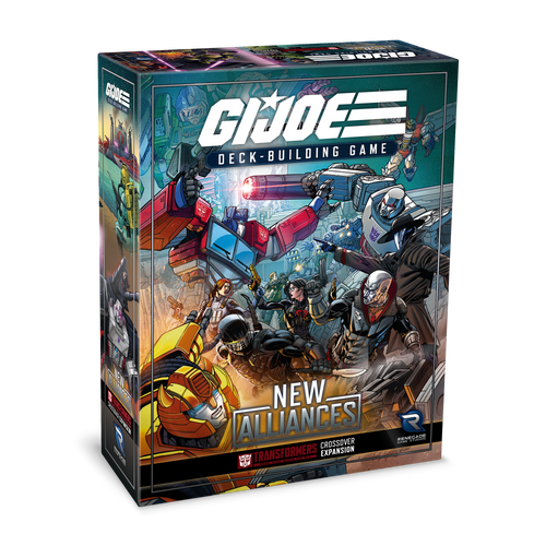 G.I. JOE Deck-Building Game New Alliances - A Transformers Crossover Expansion 3D Box