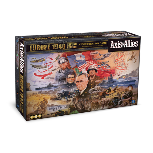 Axis & Allies: 1940 Europe Second Edition 3D Box