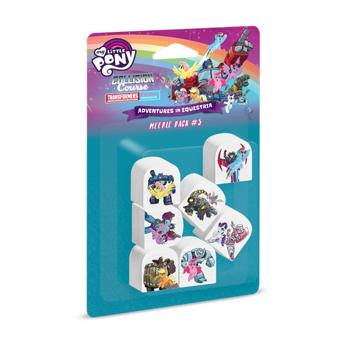 My Little Pony Deck-Building Game Collision Course a Transformers Crossover Expansion Meeple Pack #5 3D