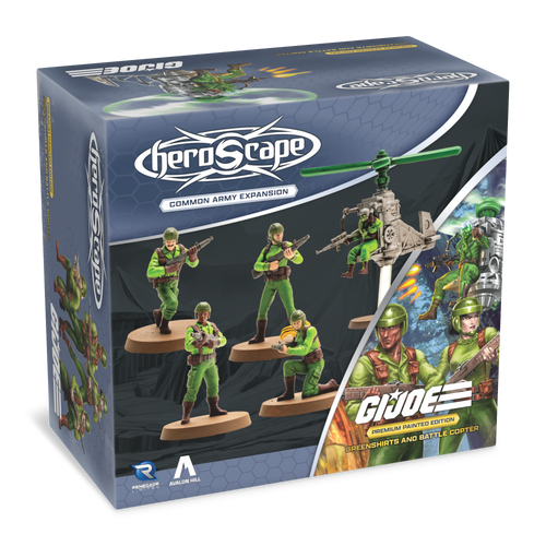G.I. JOE Heroscape: Greenshirts & Battle Copter Army Expansion Painted 3D