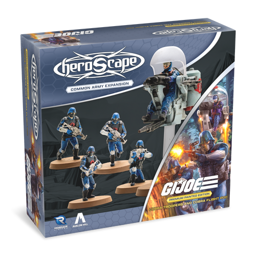 G.I. JOE Heroscape: COBRA Troopers & COBRA Flight Pod Army Expansion Painted 3D